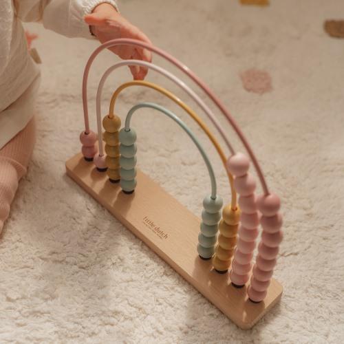 đ Little Dutch â Regenbogen Abakus Rosa Fairy Garden | Lernspielzeug aus Holz