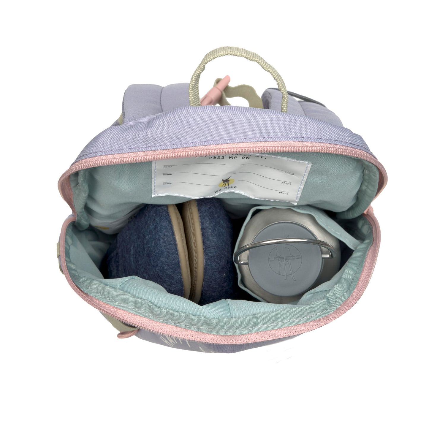 Kindergartenrucksack Tiny Outdoor - Regenbogen, Lila