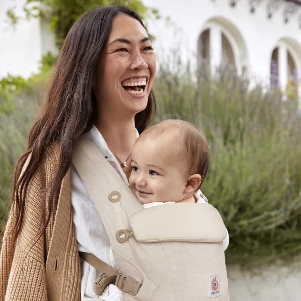 Ergobaby Adapt Babytrage Natur Leinen