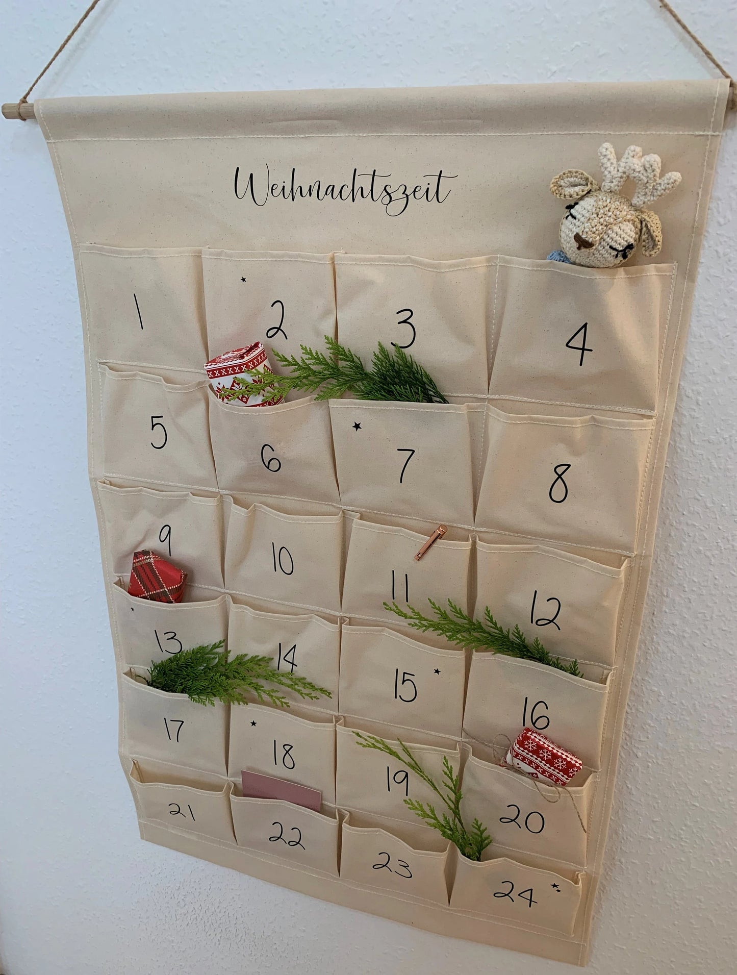 personalisierter Adventskalender zum selber befüllen