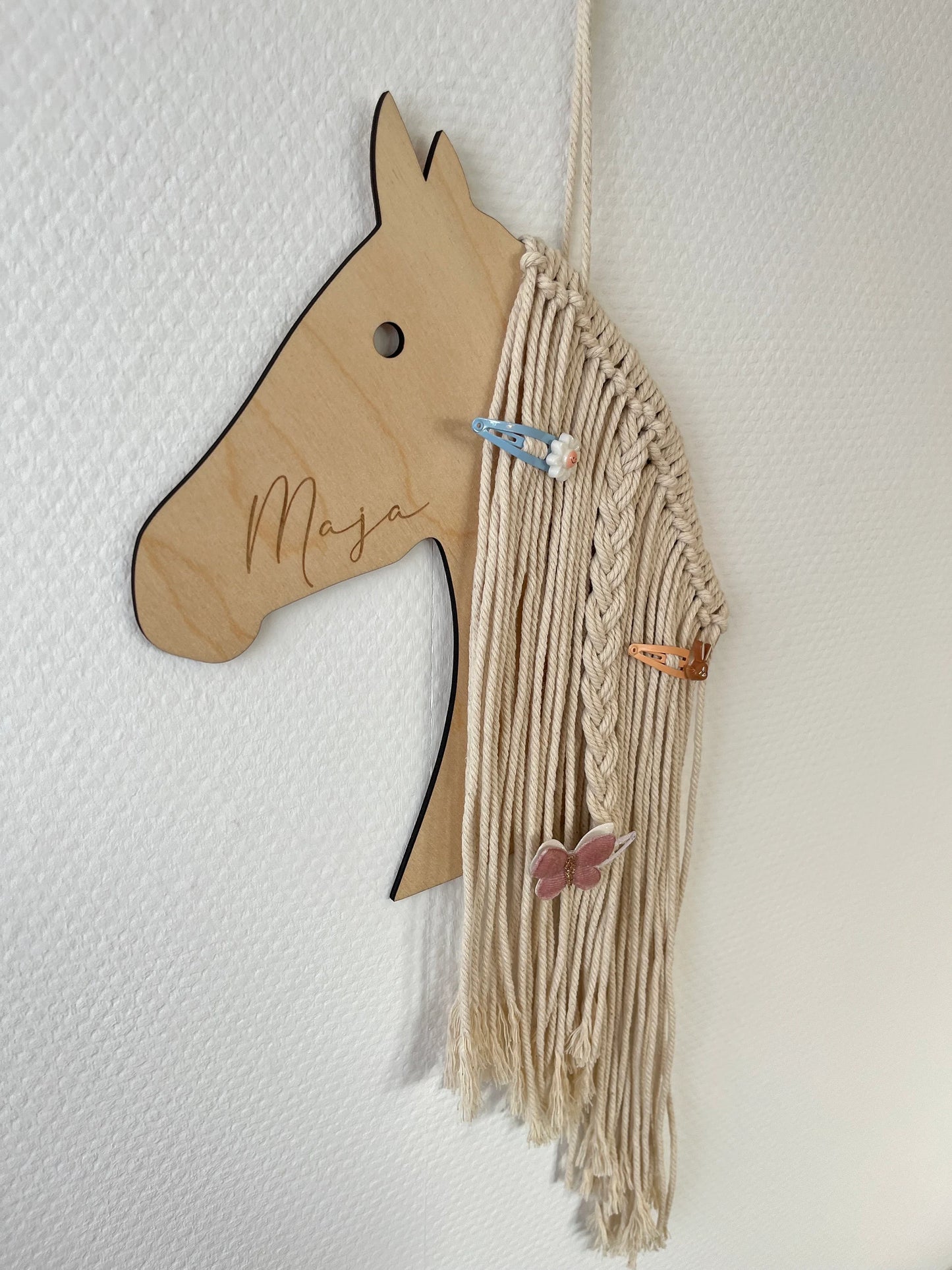 Personalisierter Pferde-Haarspangenhalter