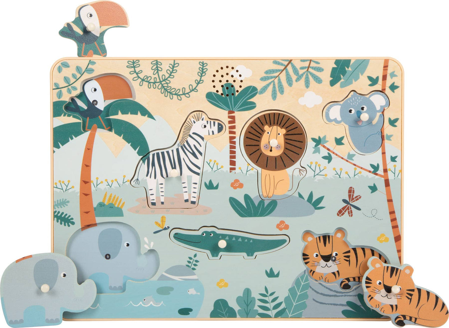 Setzpuzzle Tierlaute „Safari“ | Puzzles | Holzspielzeug