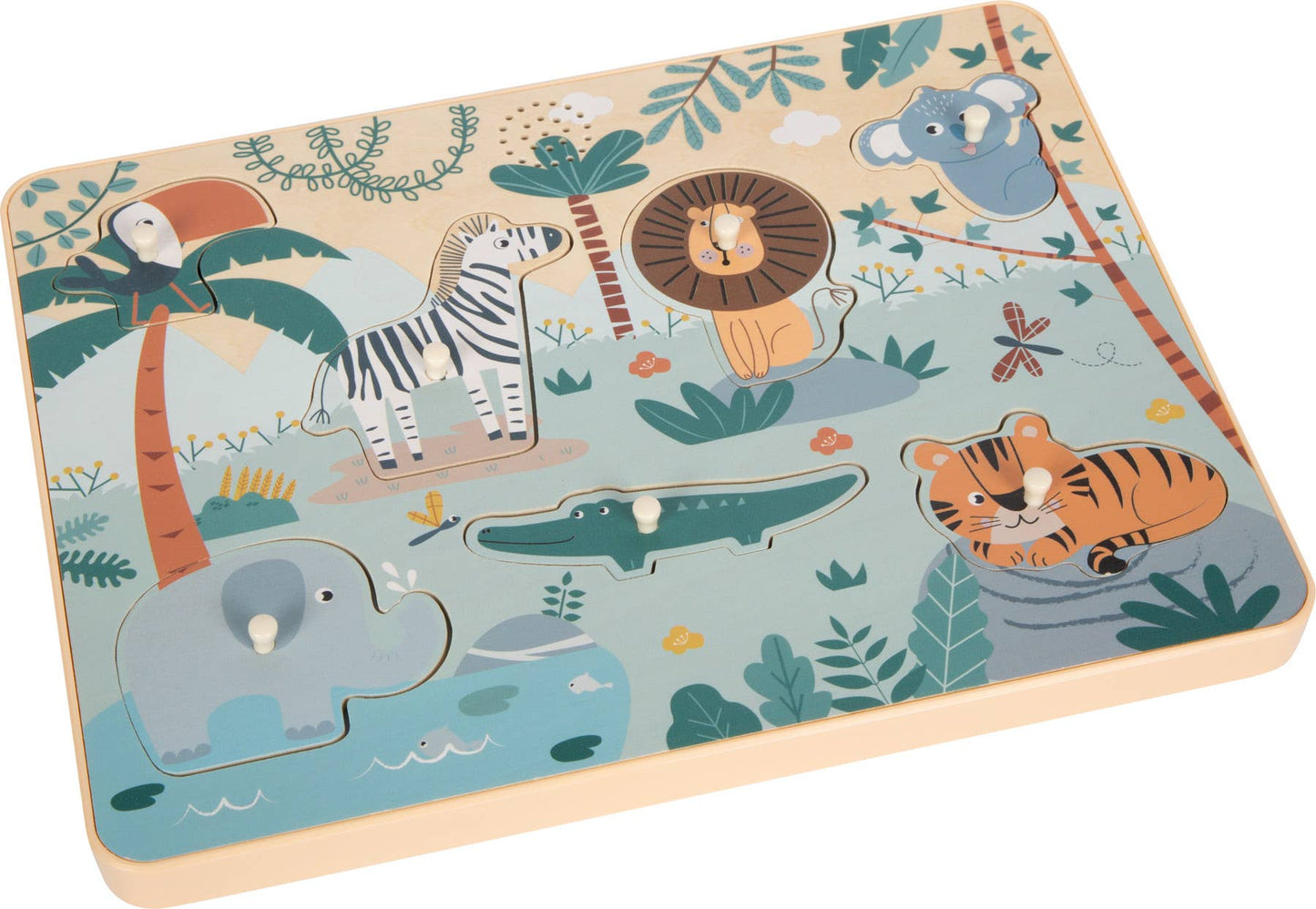 Setzpuzzle Tierlaute „Safari“ | Puzzles | Holzspielzeug