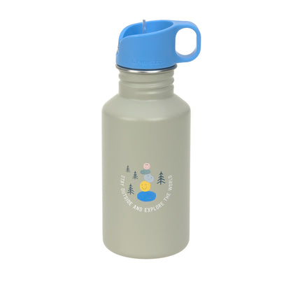 Edelstahl Kinder Trinkflasche 500 ml - Sunny Explorer, Grün