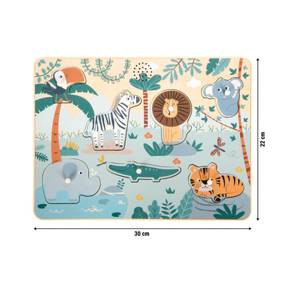 Setzpuzzle Tierlaute „Safari“ | Puzzles | Holzspielzeug