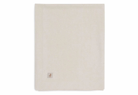 Jollein – Decke Cosy Knit | Strickdecke aus Baumwolle für Babys in Ivory