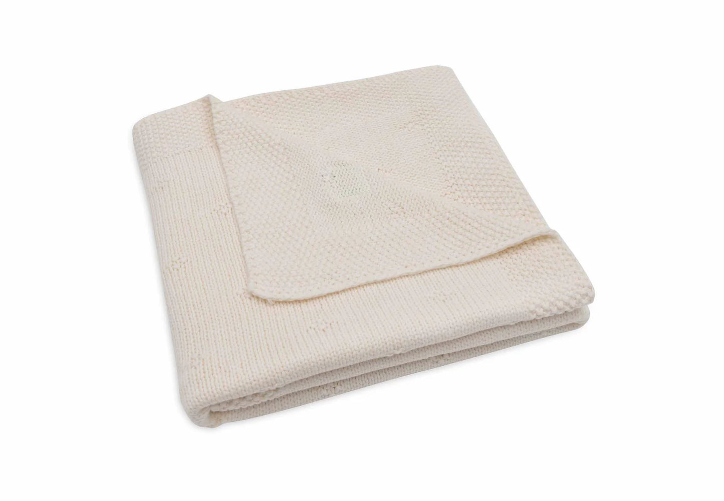 Jollein – Decke Cosy Knit | Strickdecke aus Baumwolle für Babys in Ivory