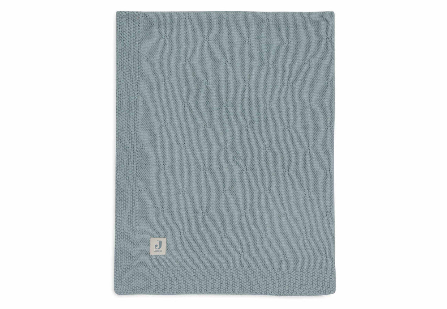 Jollein – Decke Cosy Knit | Strickdecke aus Baumwolle für Babys in Sea Green