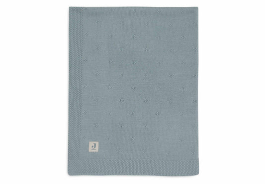 Jollein – Decke Cosy Knit | Strickdecke aus Baumwolle für Babys in Sea Green