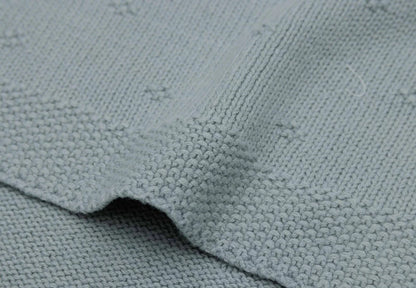 Jollein – Decke Cosy Knit | Strickdecke aus Baumwolle für Babys in Sea Green