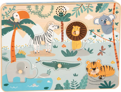 Setzpuzzle Tierlaute „Safari“ | Puzzles | Holzspielzeug