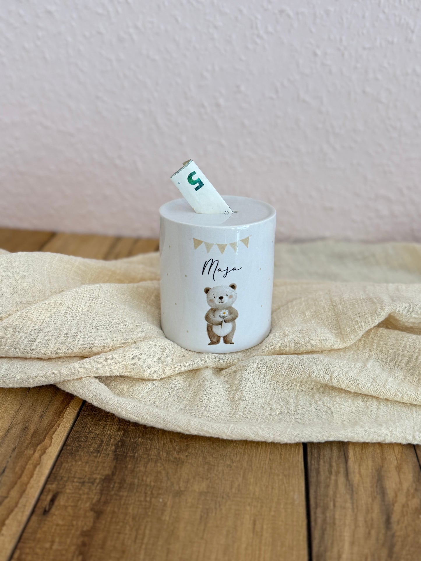 Personalisierte Spardose