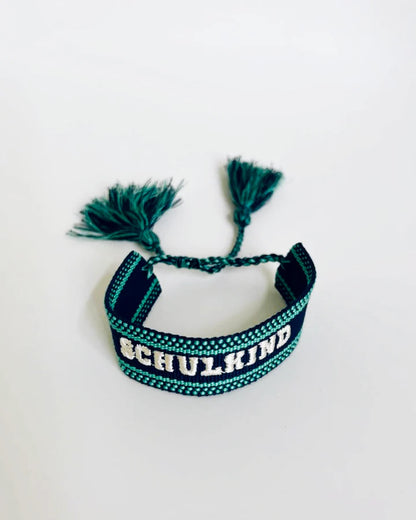 gewebtes Armband Schulkind royal-blue