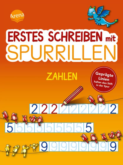 Erstes Schreiben mit Spurrillen - Zahlen