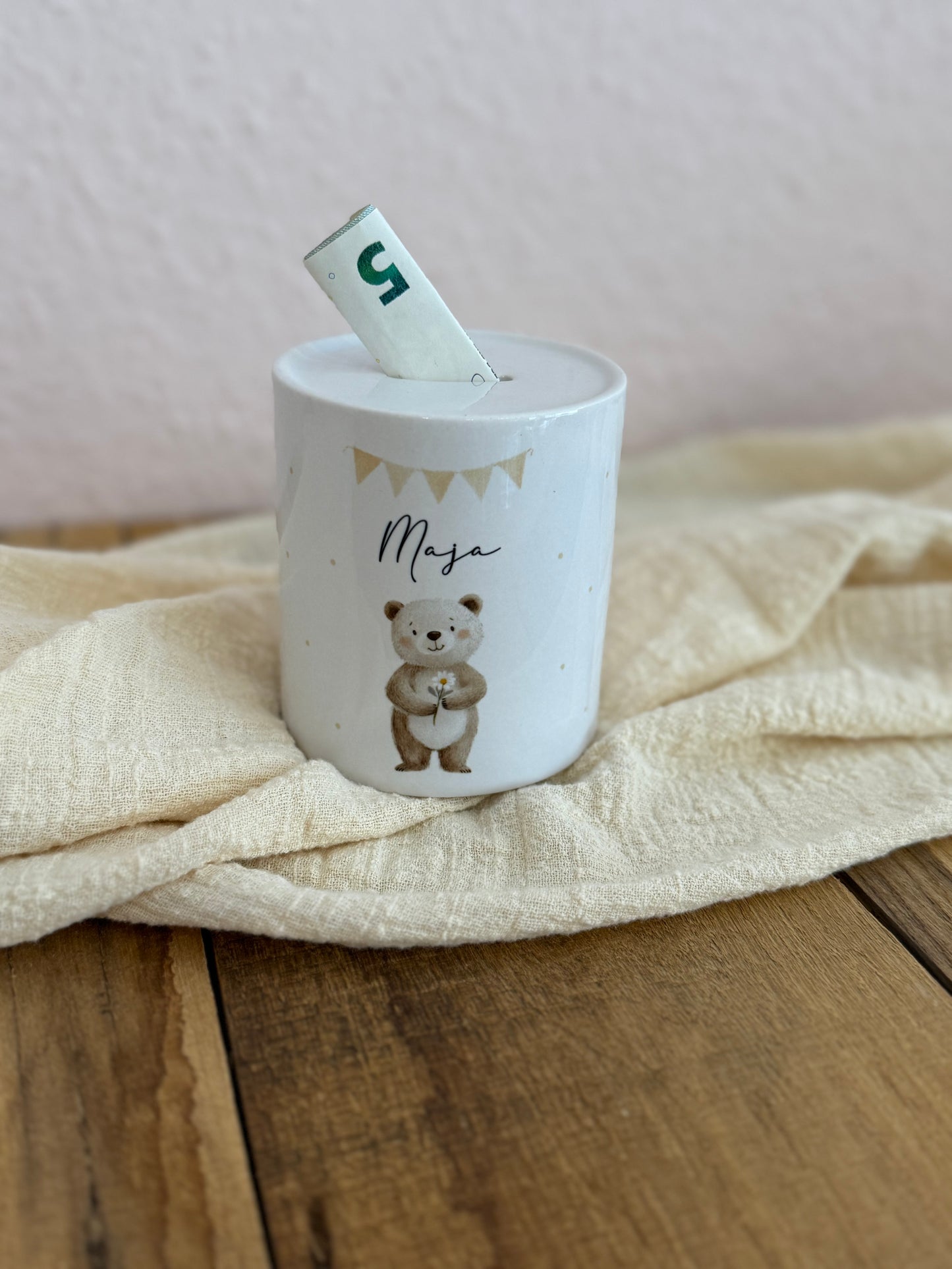 Personalisierte Spardose