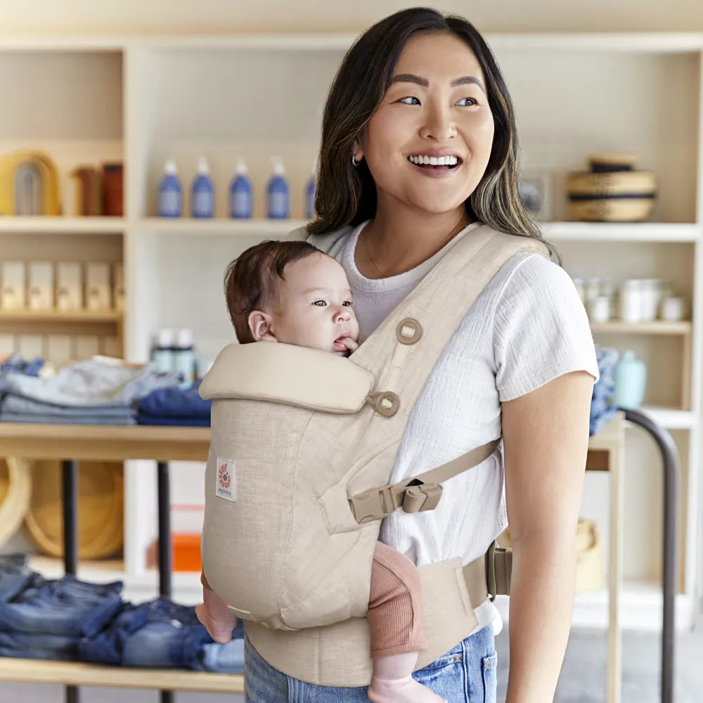 Ergobaby Adapt Babytrage Natur Leinen