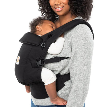 Ergobaby Adapt Babytrage schwarz Baumwolle