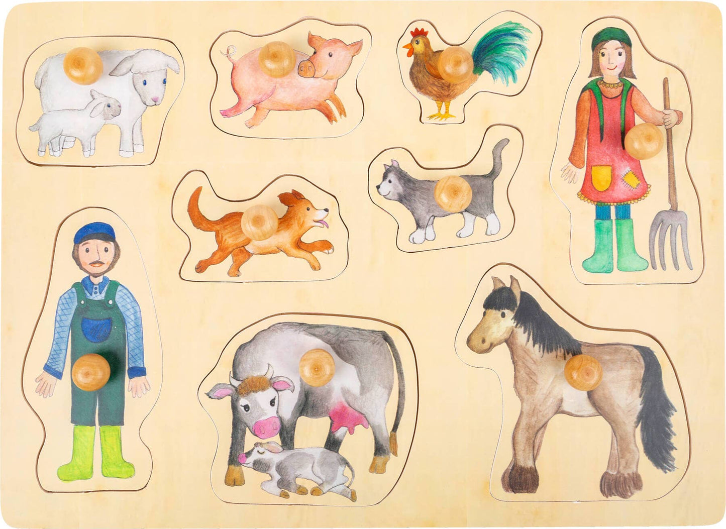 Setzpuzzle Bauernhof & Landleben | Puzzles | Holz