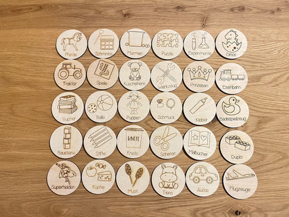 Trofast Holzschilder / Kinderzimmer Organisation / Schilder Ordnungssystem / Trofast Schilder / Spielzeug Symbole / Spielzeug organisieren