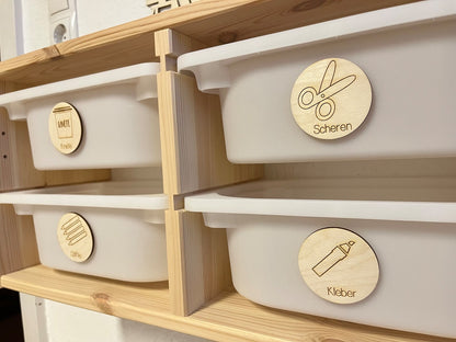 Trofast Holzschilder / Kinderzimmer Organisation / Schilder Ordnungssystem / Trofast Schilder / Spielzeug Symbole / Spielzeug organisieren