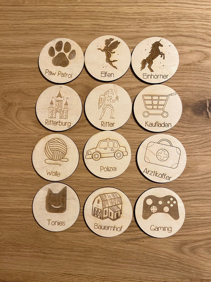 Trofast Holzschilder / Kinderzimmer Organisation / Schilder Ordnungssystem / Trofast Schilder / Spielzeug Symbole / Spielzeug organisieren
