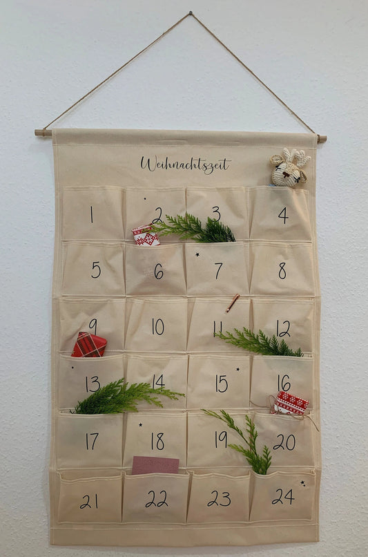 personalisierter Adventskalender zum selber befüllen