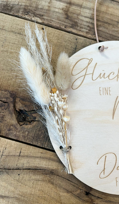 Personalisiertes Holzschild „Glück ist eine Mama wie dich zu haben“