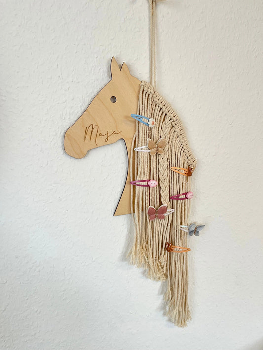 Personalisierter Pferde-Haarspangenhalter